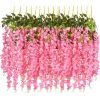Artificial Hanging Wisteria Flower Garlands Set of 12