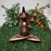 Miniature Meditating Yoga Frog Resin Decorative Figurine