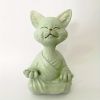 Whimsical Meditating Buddha Cat Decorative Figurine