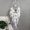 Gradient Crystal Butterfly Tree of Life Dream Catcher with Feathers and Wind Chime