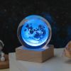 Milky Way and Moon Crystal-Look Globe Night Light