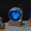 Milky Way and Moon Crystal-Look Globe Night Light
