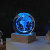 Milky Way and Moon Crystal-Look Globe Night Light
