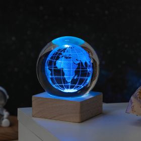 Milky Way and Moon Crystal-Look Globe Night Light (Items: Earth)