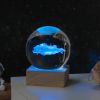 Milky Way and Moon Crystal-Look Globe Night Light