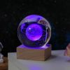 Milky Way and Moon Crystal-Look Globe Night Light