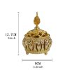 Decorative Metal Tabletop Incense Burner and Holder