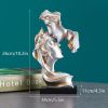 10 Inch Abstract Kissing Couple Mask Resin Sculpture