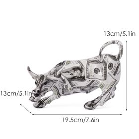 Wall Street Bull Resin Sculpture (Color: 901 (1))