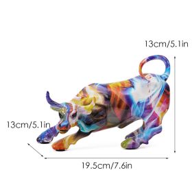 Wall Street Bull Resin Sculpture (Color: 901 (4))