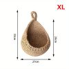 Bohemian Teardrop Woven Hanging Wall Storage Basket