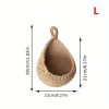 Bohemian Teardrop Woven Hanging Wall Storage Basket
