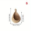 Bohemian Teardrop Woven Hanging Wall Storage Basket