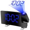 7.7 Inch Curved LED Projection Alarm Clock with Radio