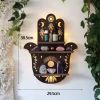 Moon, Butterfly and Cat Wood Wall Display Shelf