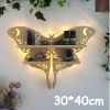 Moon, Butterfly and Cat Wood Wall Display Shelf