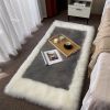 Soft Plush Sheepskin Style Non-Slip Washable Area Rug