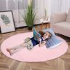 63 Inch Plush PV Velvet Round Decorative Area Rug