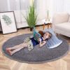 63 Inch Plush PV Velvet Round Decorative Area Rug