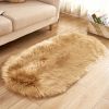 Ultra Soft Plush Faux Sheepskin Oval Area Rug