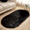 Ultra Soft Plush Faux Sheepskin Oval Area Rug