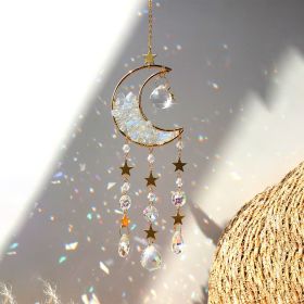 Crystal Moon Rainbow Prism Decorative Sun Catcher (size: One Size)