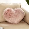 Plush Heart-Shaped Boho Throw Pillow