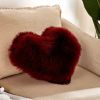 Plush Heart-Shaped Boho Throw Pillow