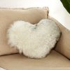 Plush Heart-Shaped Boho Throw Pillow