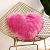 Plush Heart-Shaped Boho Throw Pillow