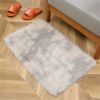 Luxurious Plush Silk Fur Decorative Area Rug
