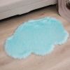 Soft Plush Faux Fur Cloud Shaped Decorative Area Rug
