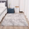 Luxurious Plush Silk Fur Decorative Area Rug