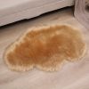 Soft Plush Faux Fur Cloud Shaped Decorative Area Rug