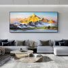 Abstract Mountain Landscape Canvas Wall Art