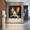 Colorful Romantic Forest and Cityscape Canvas Wall Art