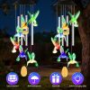 Solar Hummingbird Wind Chime with Color Changing LED Lights and Aluminum Tubes Available Individually or Set of 2
