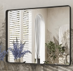 24 x 30 Inch Tempered Glass Frame Rectangular Wall Mirror