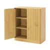 34.3" modern wavy sideboard, curved contour design storage cabinet, 2-door cabinet with storage function, suitable for kitchen/bedroom/living room