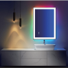 28 x 36 Inch LED Wall Mirror with 3-Color and RGB Lighting