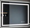 28 x 36 Inch LED Wall Mirror with 3-Color and RGB Lighting