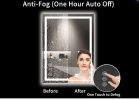 28 x 36 Inch LED Wall Mirror with 3-Color and RGB Lighting