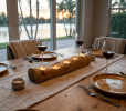 Handcrafted Olive Wood Candle Holder Centerpiece