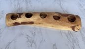 Handcrafted Olive Wood Candle Holder Centerpiece