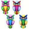 Metal Owl Decorative Wall Art for Indoor and Outdoor Décor