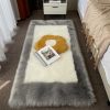 Soft Plush Sheepskin Style Non-Slip Washable Area Rug