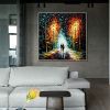 Colorful Romantic Forest and Cityscape Canvas Wall Art
