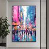 Abstract Urban Cityscape Canvas Wall Art