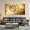 Gold Textured Minimalist Canvas Wall Art