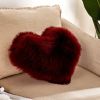 Plush Heart-Shaped Boho Throw Pillow